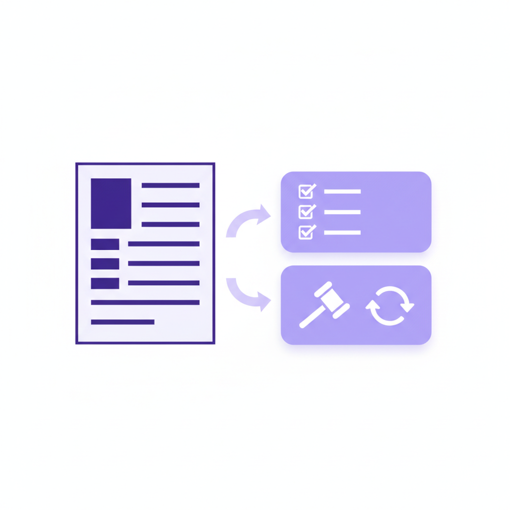AI extracts action items and decisions from text