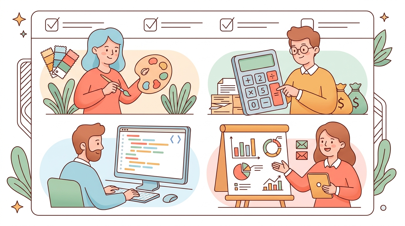 Tailored onboarding checklist for different business types
