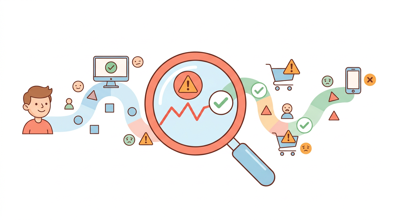 Pain point and touchpoint analysis for customer journeys