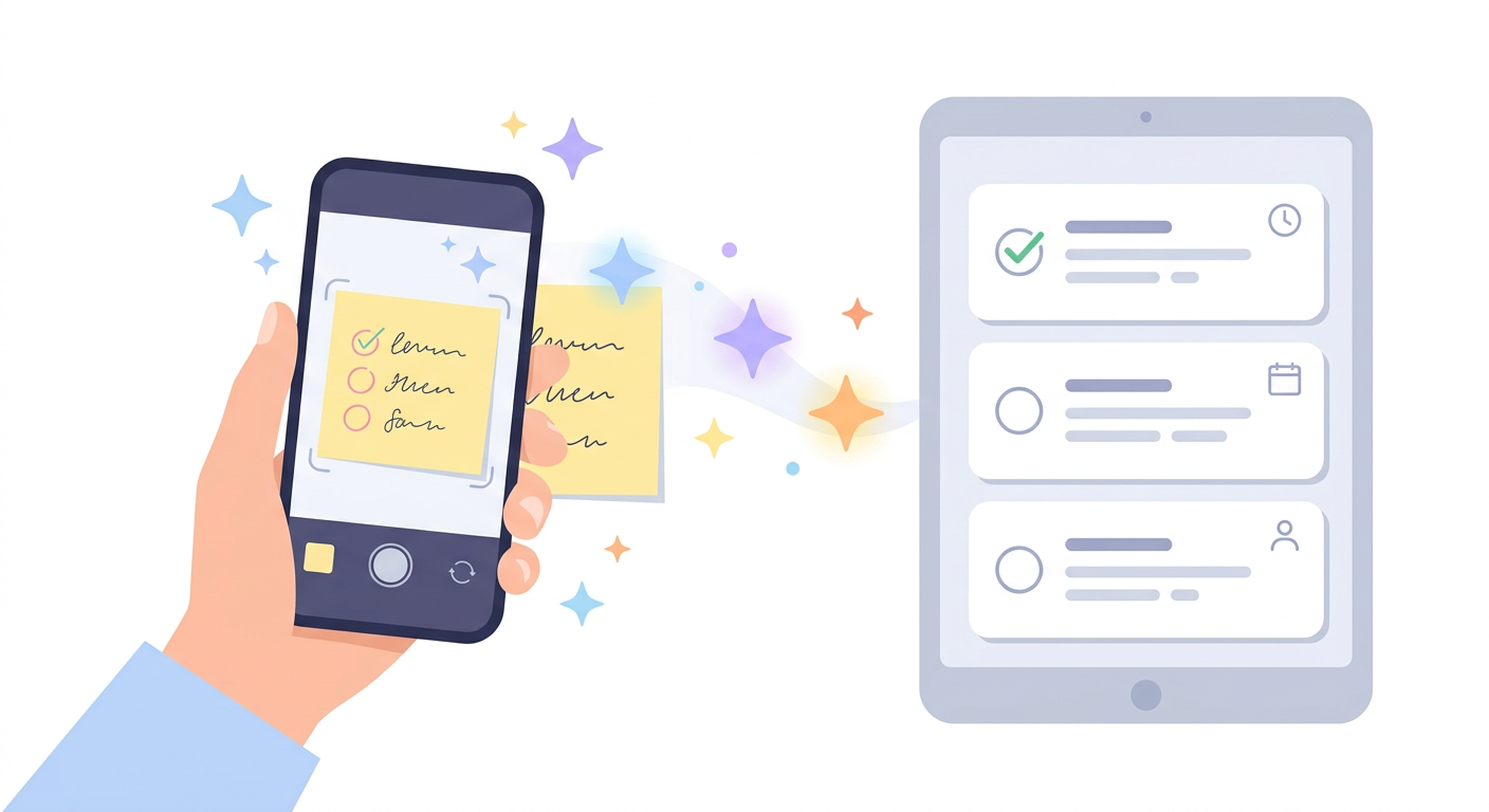 Upload task list images for AI extraction