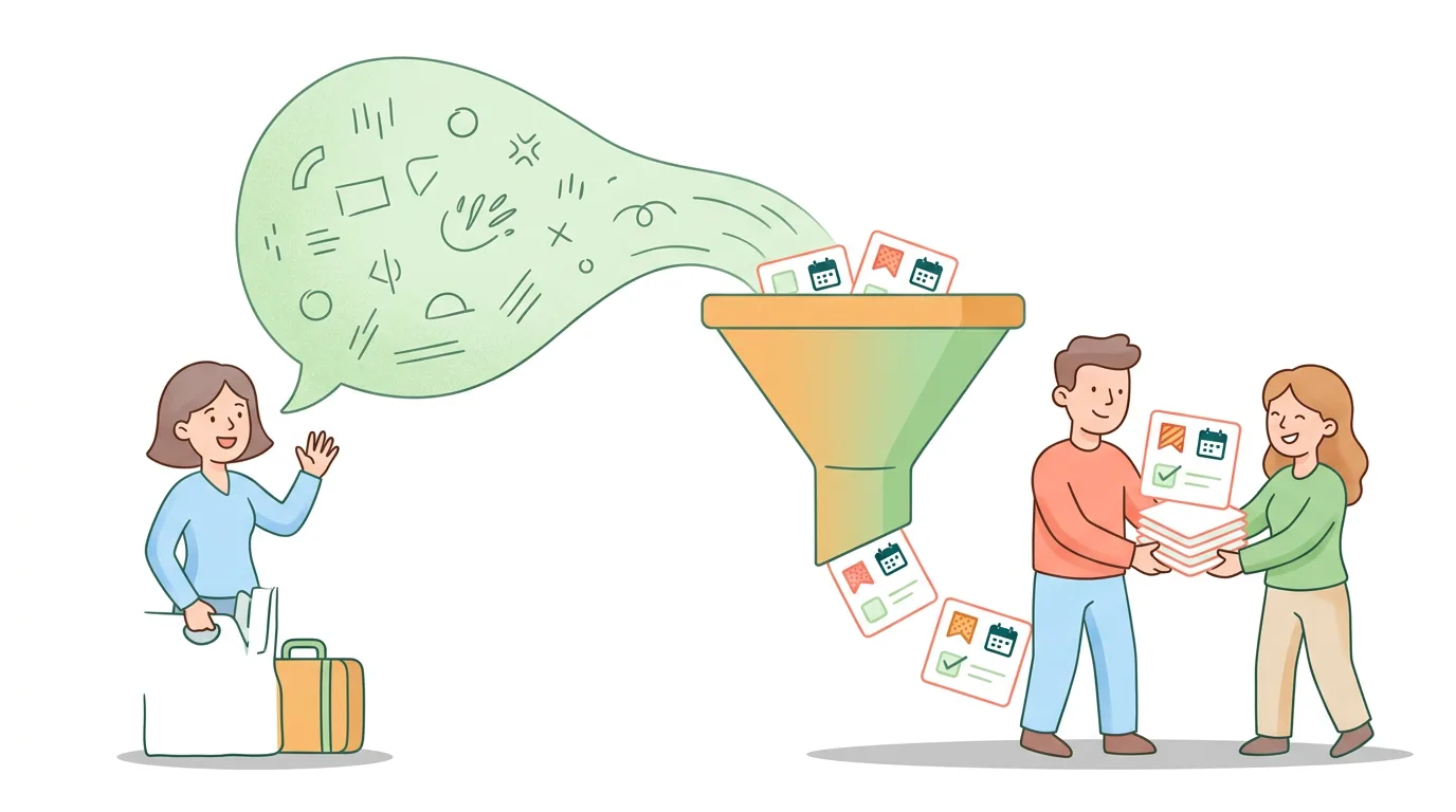 Exit feedback converted into assigned HR action items