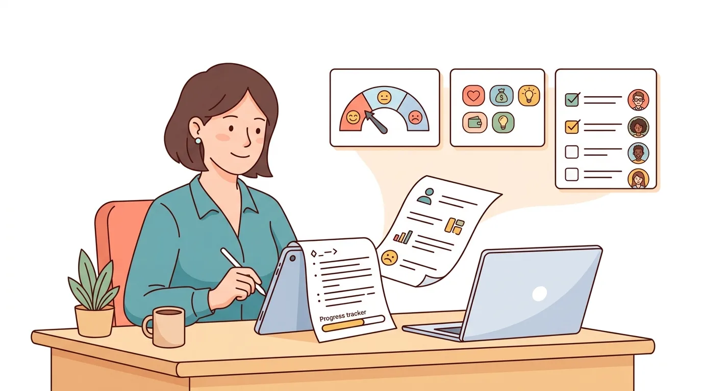 AI exit interview analysis process from transcript to action items