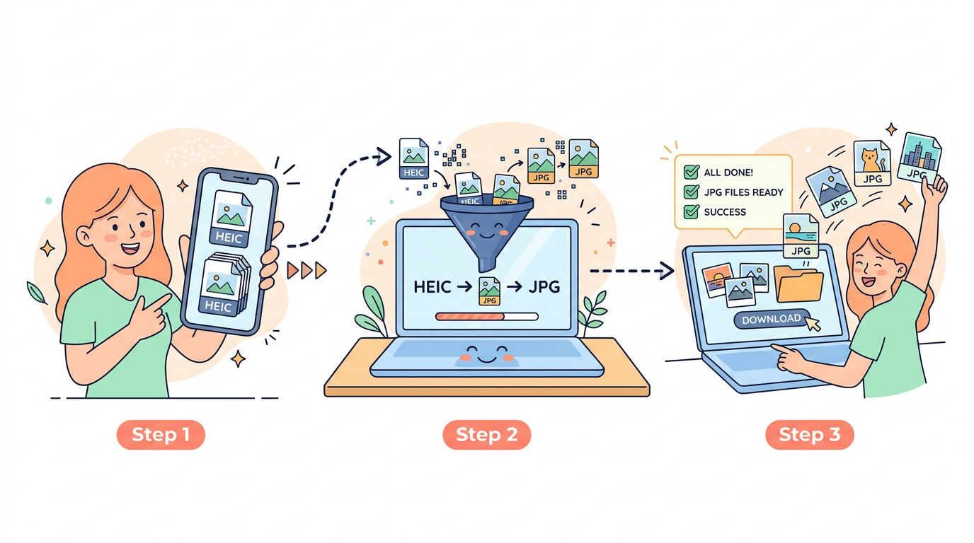 How HEIC to JPG Converter Works