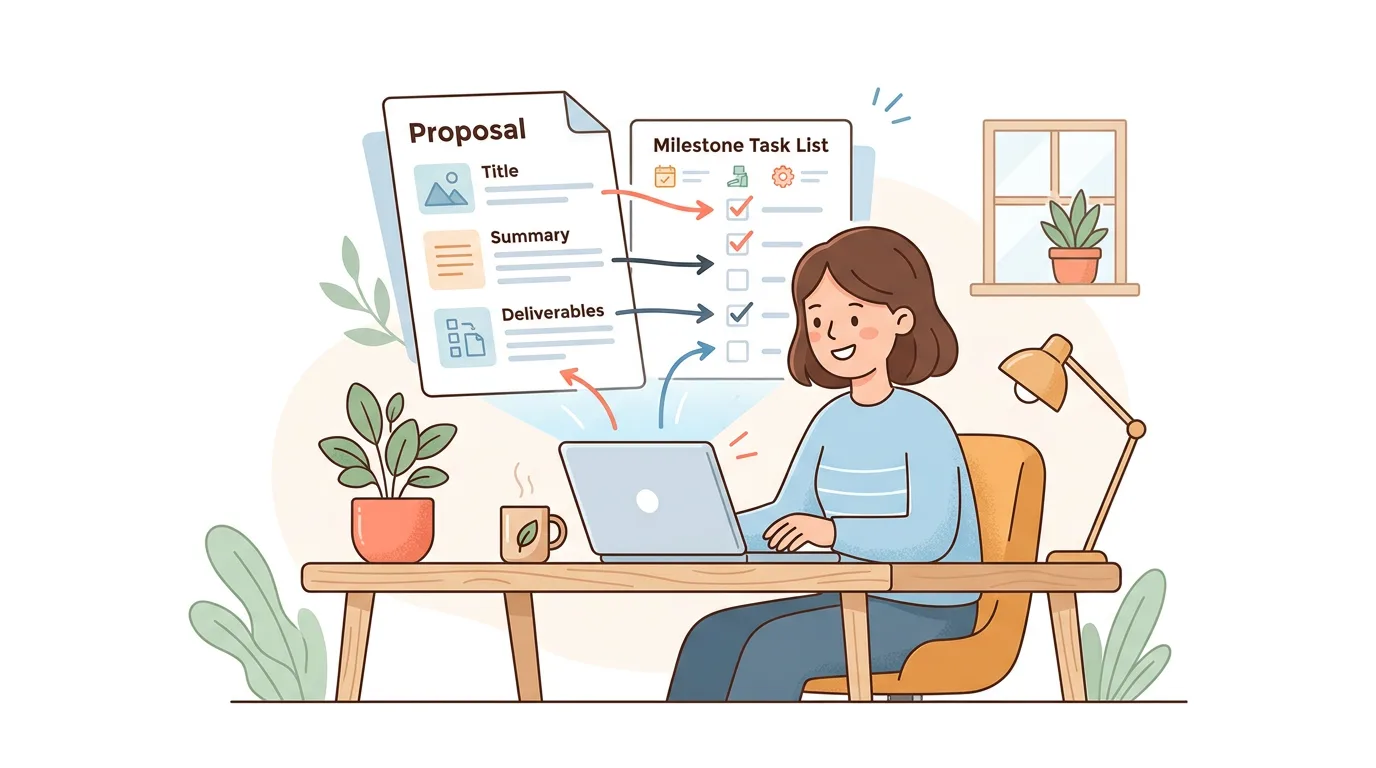 AI proposal writer generation process