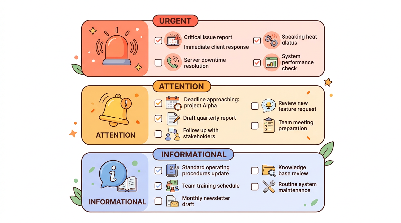 Urgency detection and priority classification