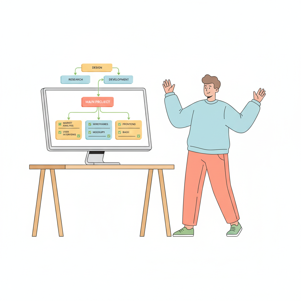 Boost productivity by breaking tasks into actionable sub-tasks