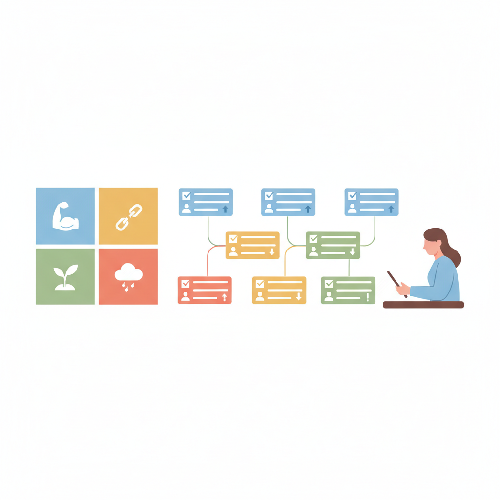 Strategic action items from SWOT analysis