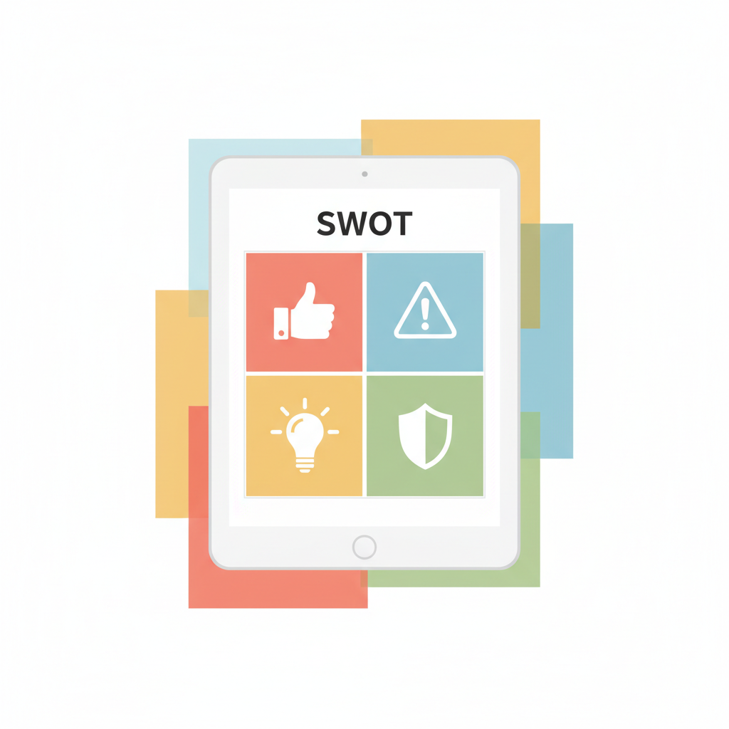 AI SWOT Analysis showing strengths, weaknesses, opportunities and threats